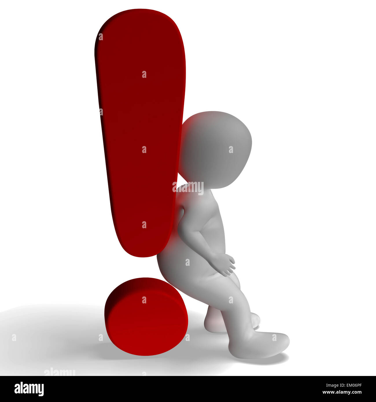 Exclamation Mark Shows Attention Risk And Danger Stock Photo - Alamy