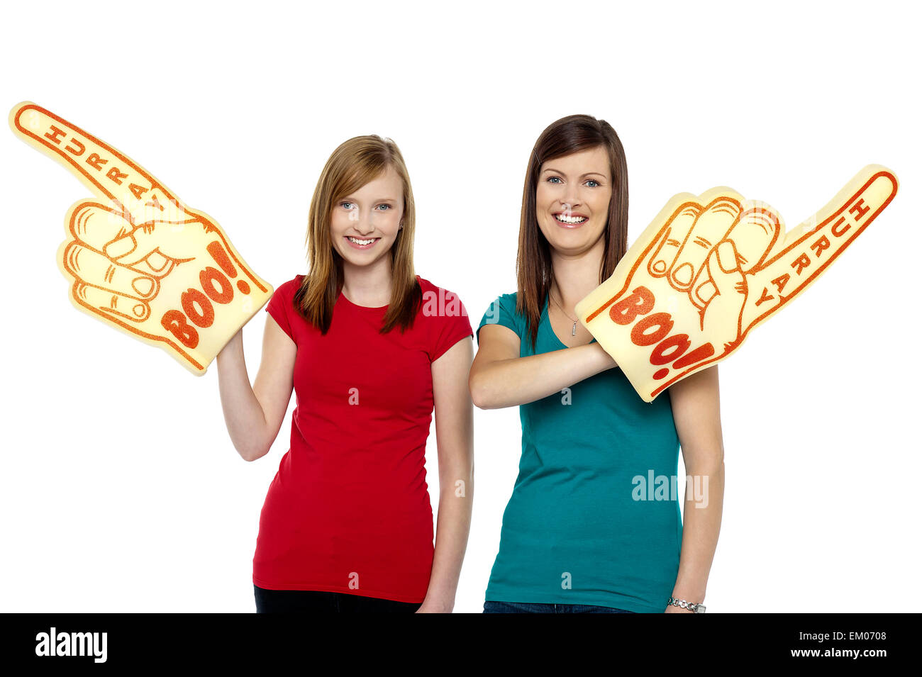Enthusiastic sports fans Stock Photo Alamy