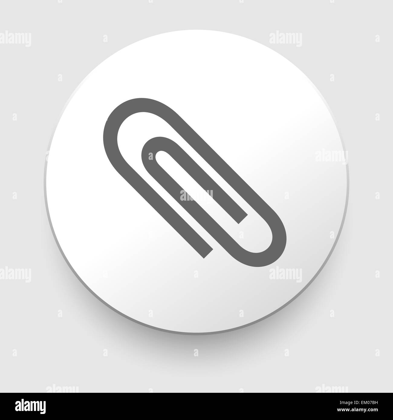 Vector paper clip icon Stock Photo Alamy