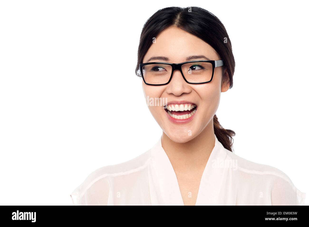 Beautiful young chinese girl wearing hi-res stock photography and ...