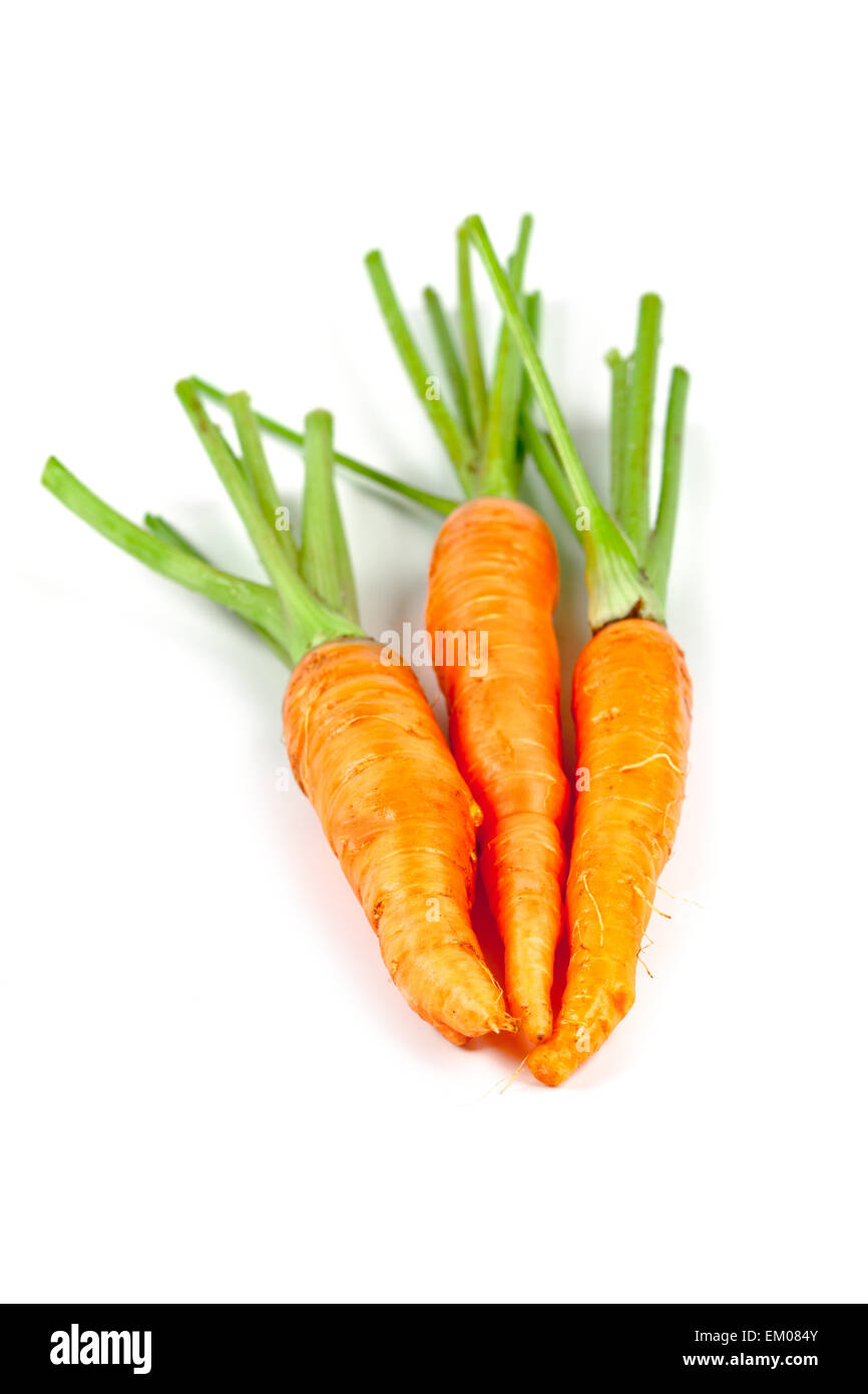 carrot vegetable with leaves Stock Photo Alamy