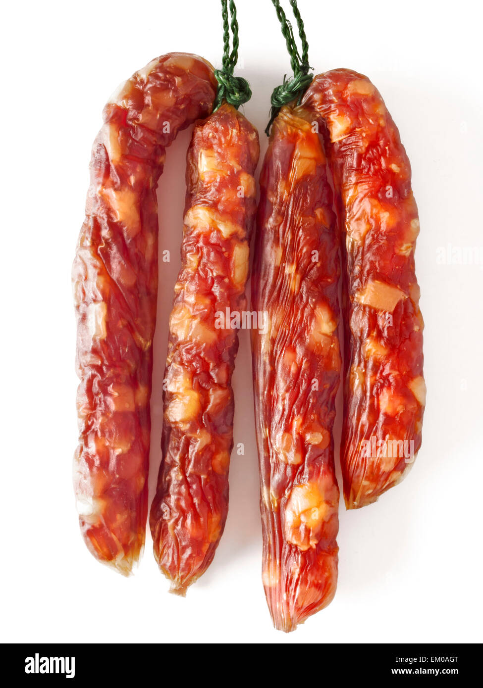 fatty chinese pork sausages Stock Photo