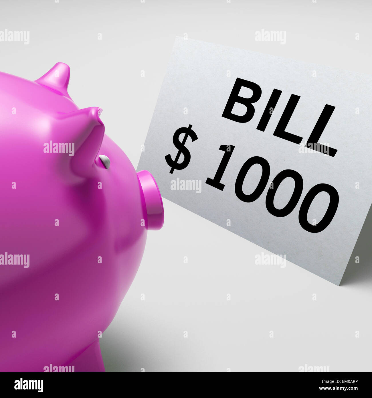 Bills Dollars Shows Invoices Payable And Accounting Stock Photo