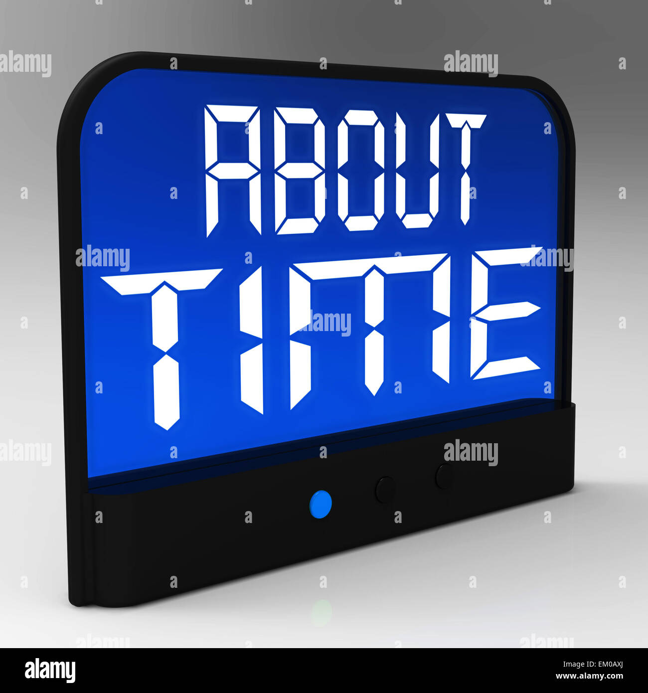 About Time Clock Showing Late And Tardiness Stock Photo