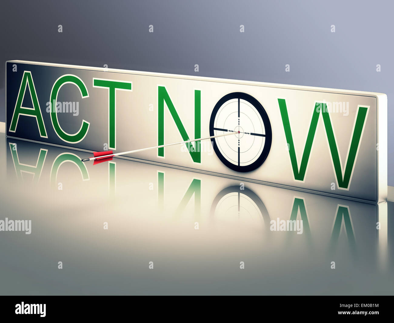 Act Now Shows Urgency To Communicate Fast Stock Photo