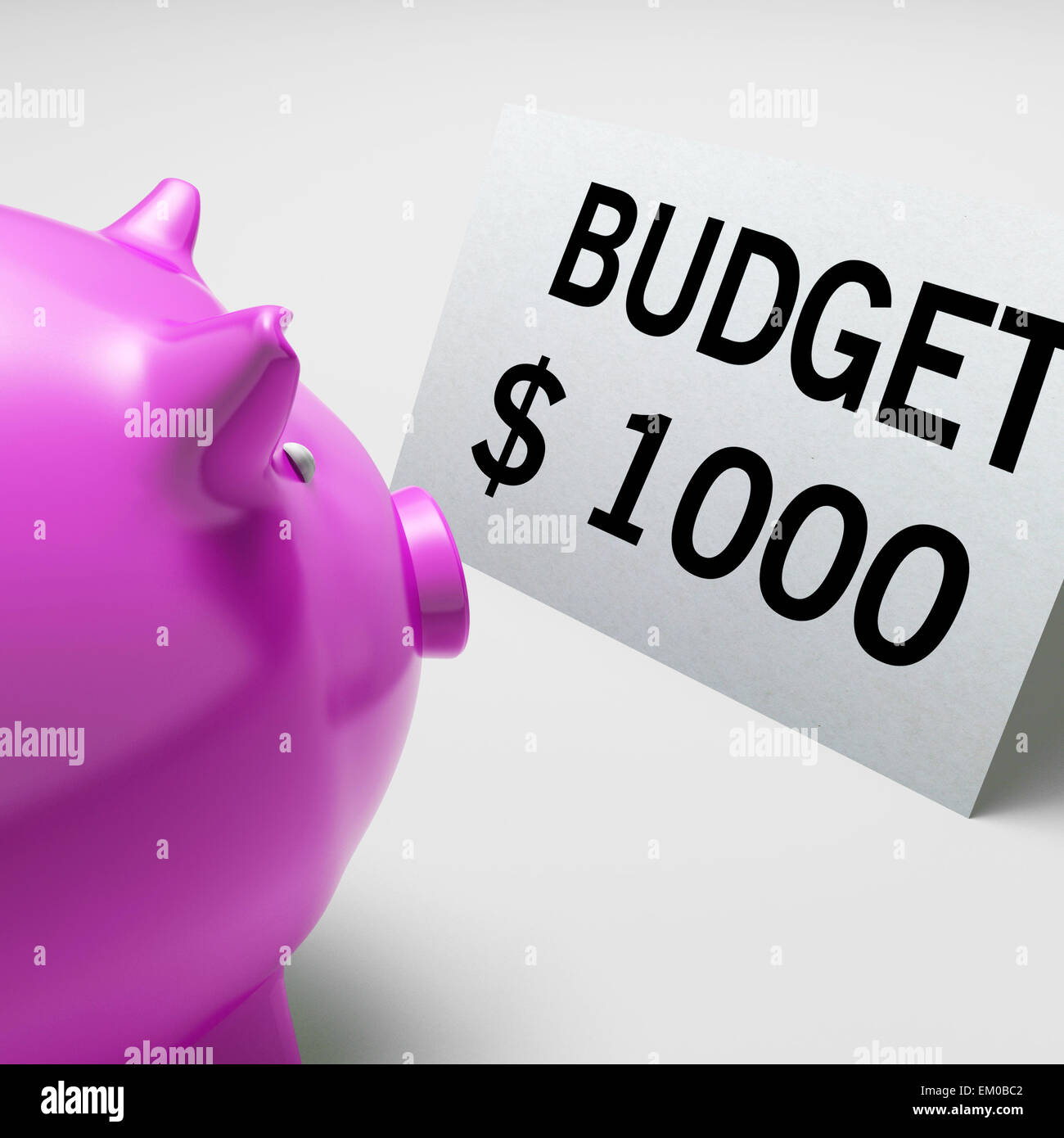 Budget Dollars Shows Spending And Costs Savings Stock Photo
