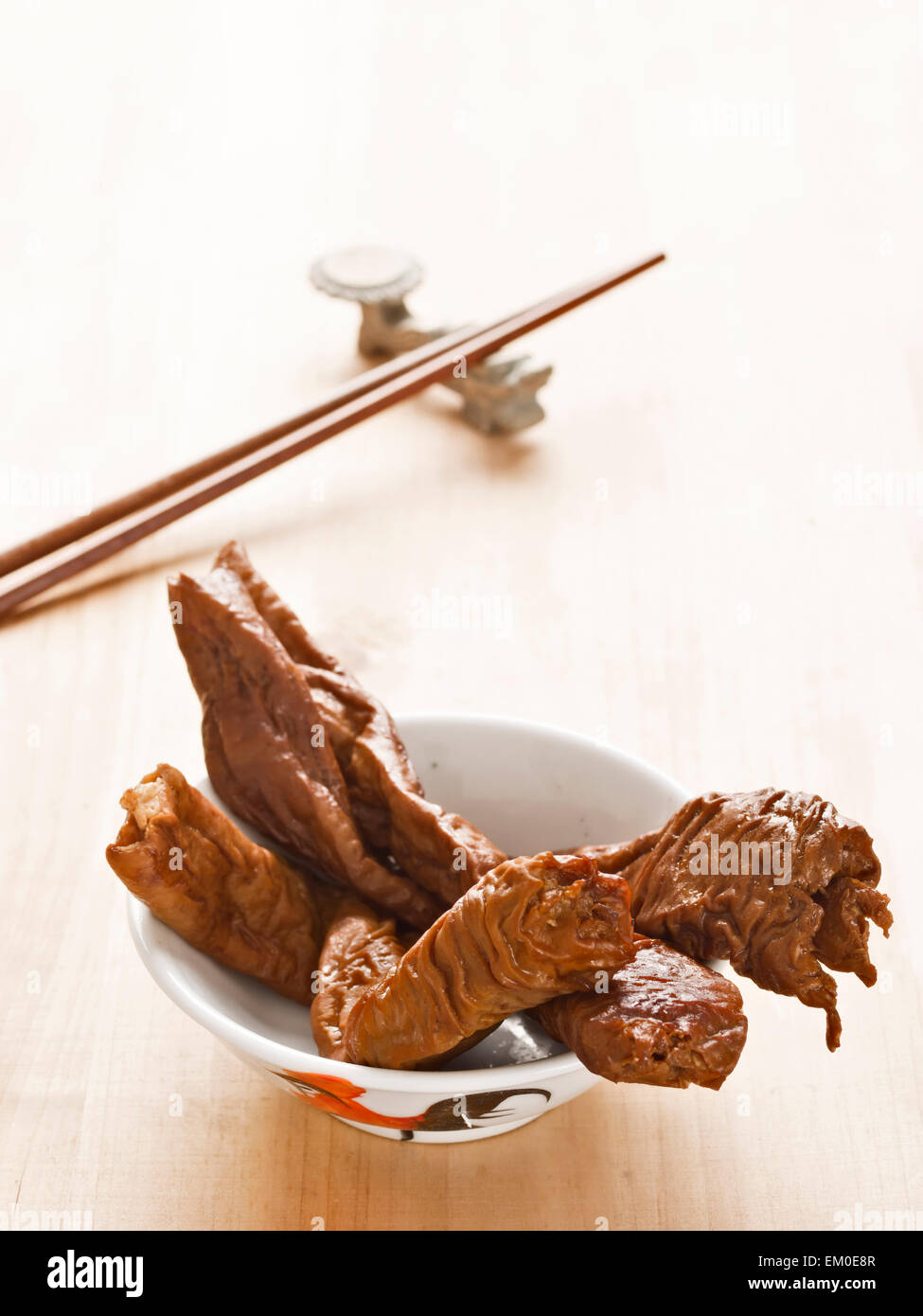 braised pork intestines Stock Photo Alamy
