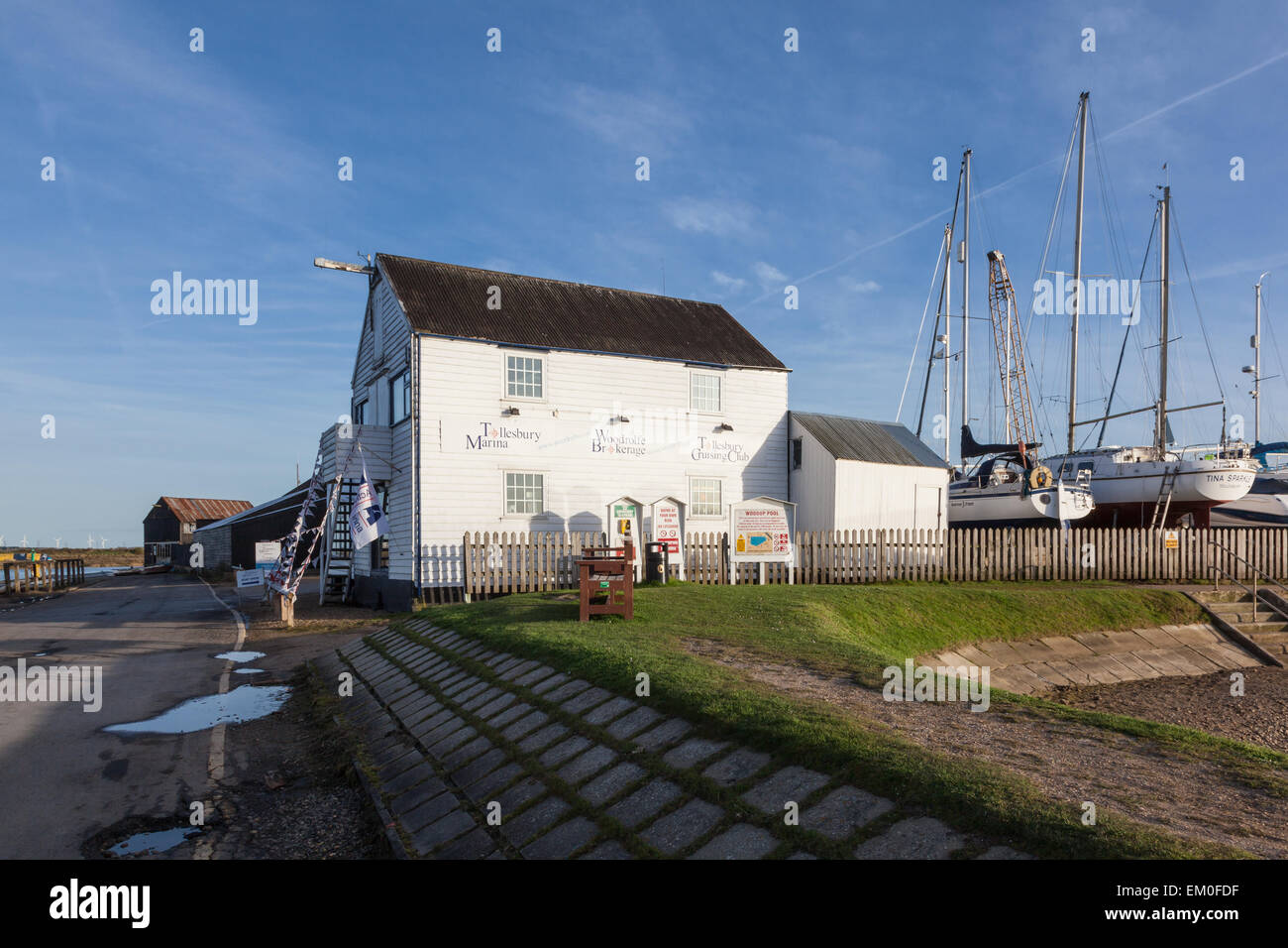 Tollesbury Marina and boatyard, Tollesbury Essex, UK Stock Photo Alamy