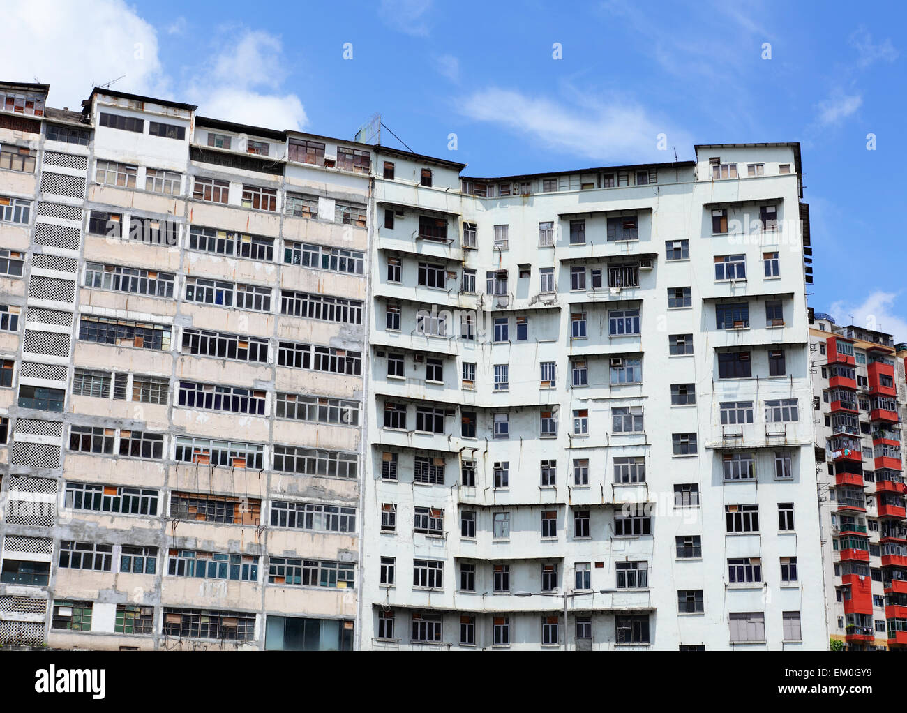 Old residential building in Hong Kong Stock Photo - Alamy