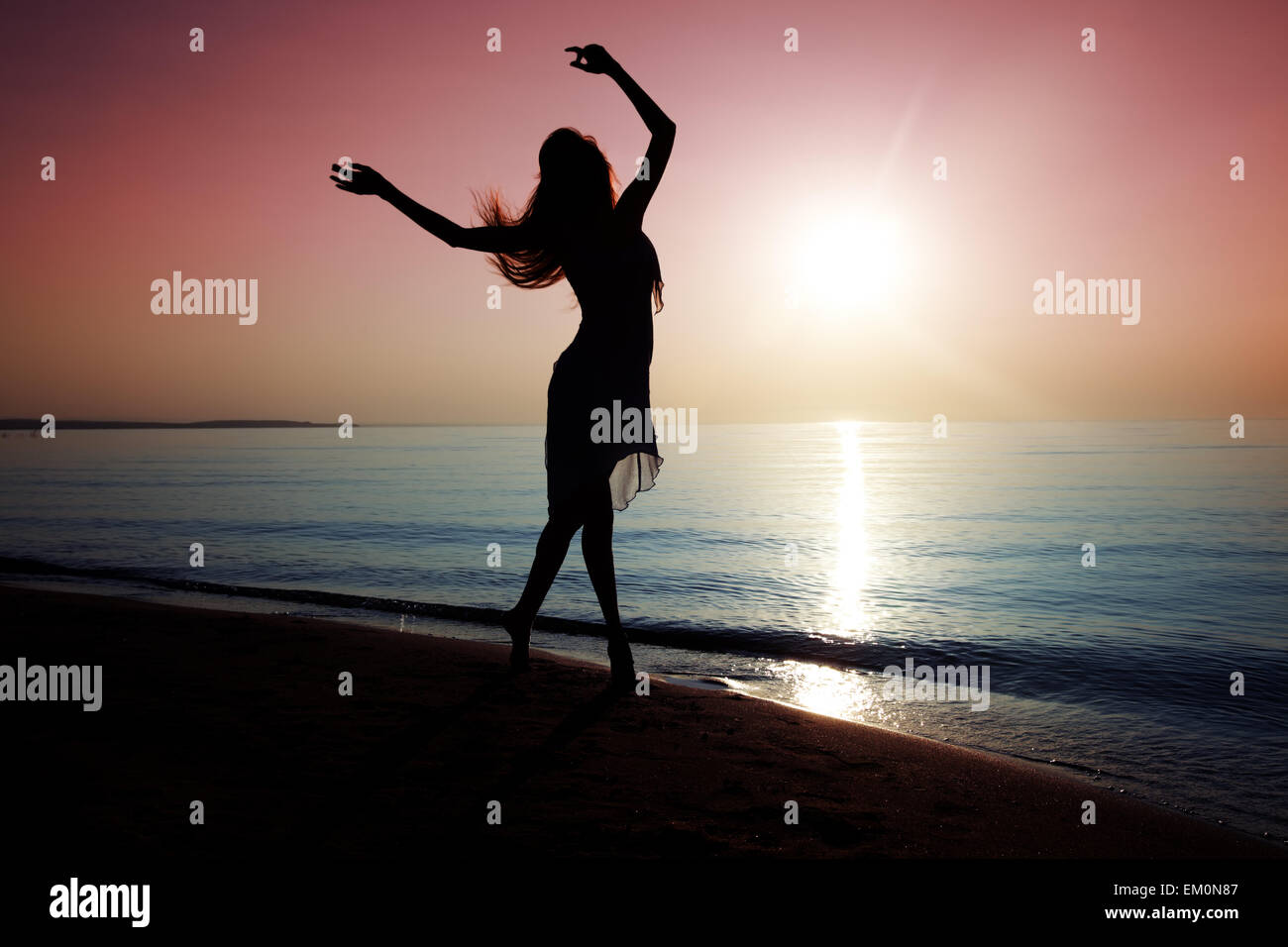 Elegant dancing woman hi-res stock photography and images - Alamy