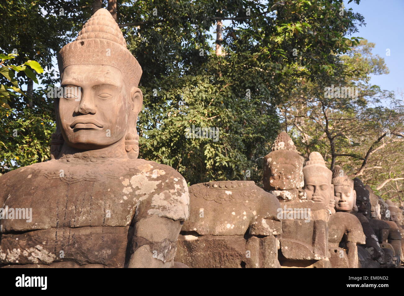 Angkor Wat at Cambodia Stock Photo