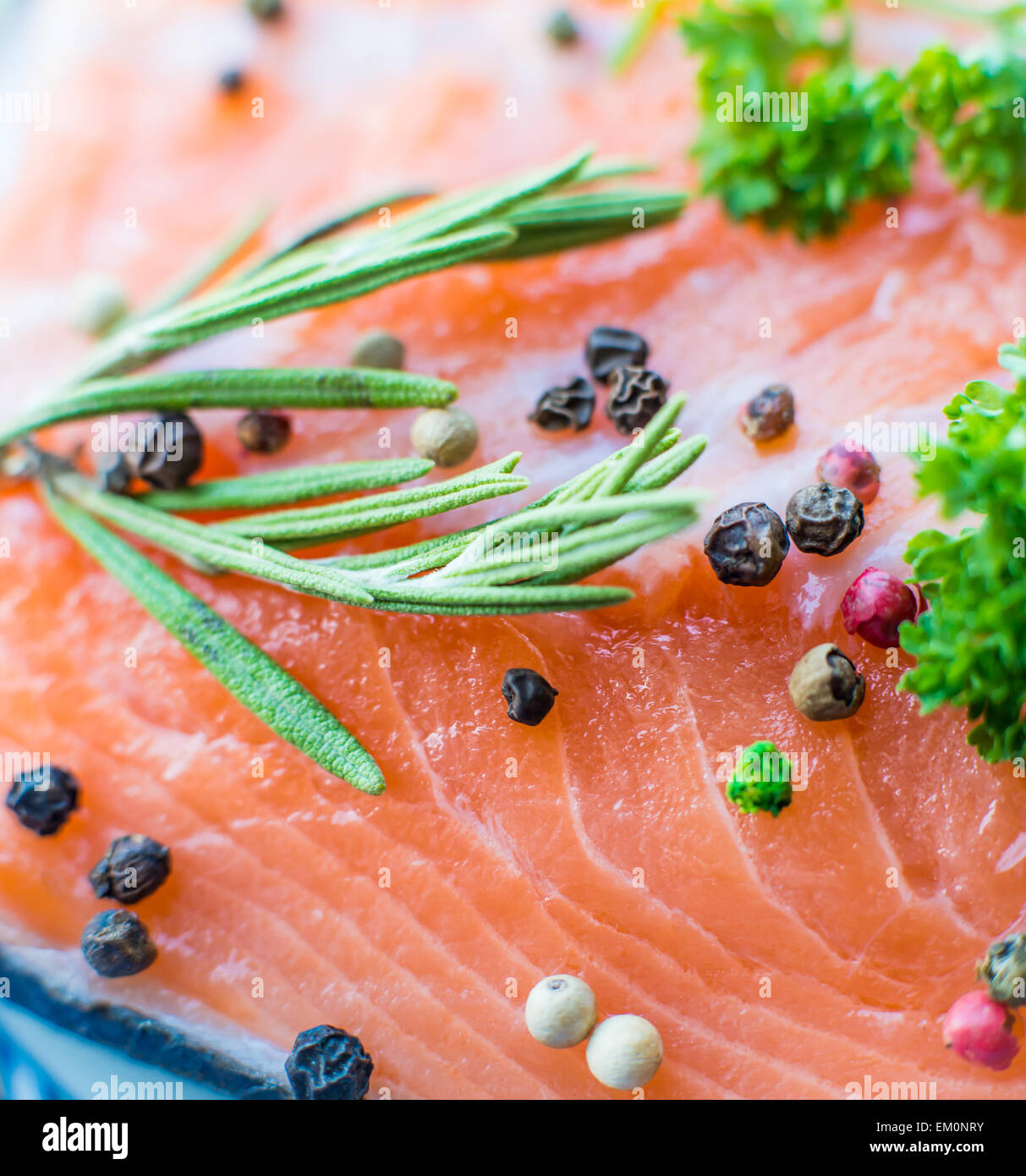 Fresh salmon fillet Stock Photo - Alamy