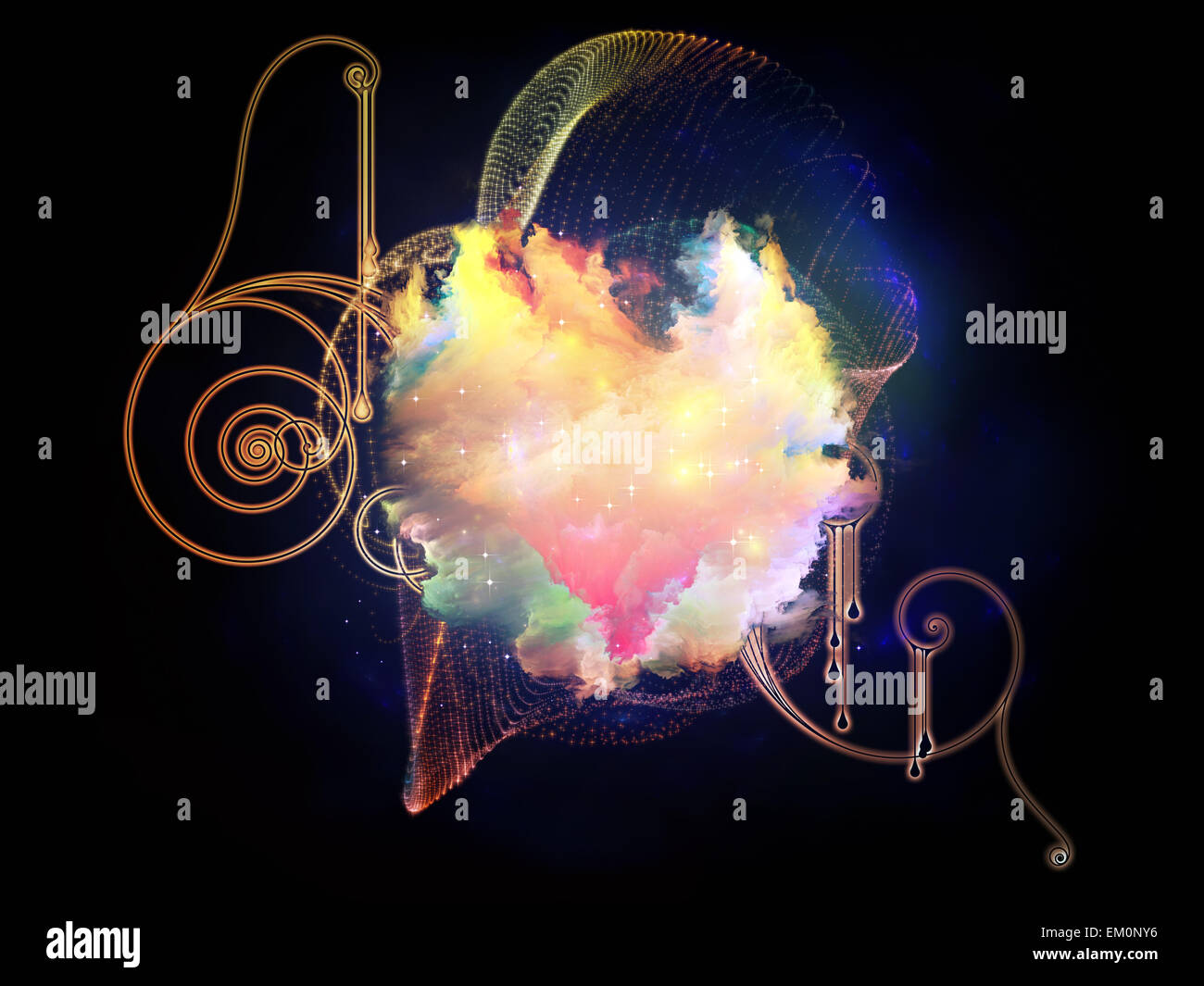 Cool Design Nebulae Stock Photo - Alamy