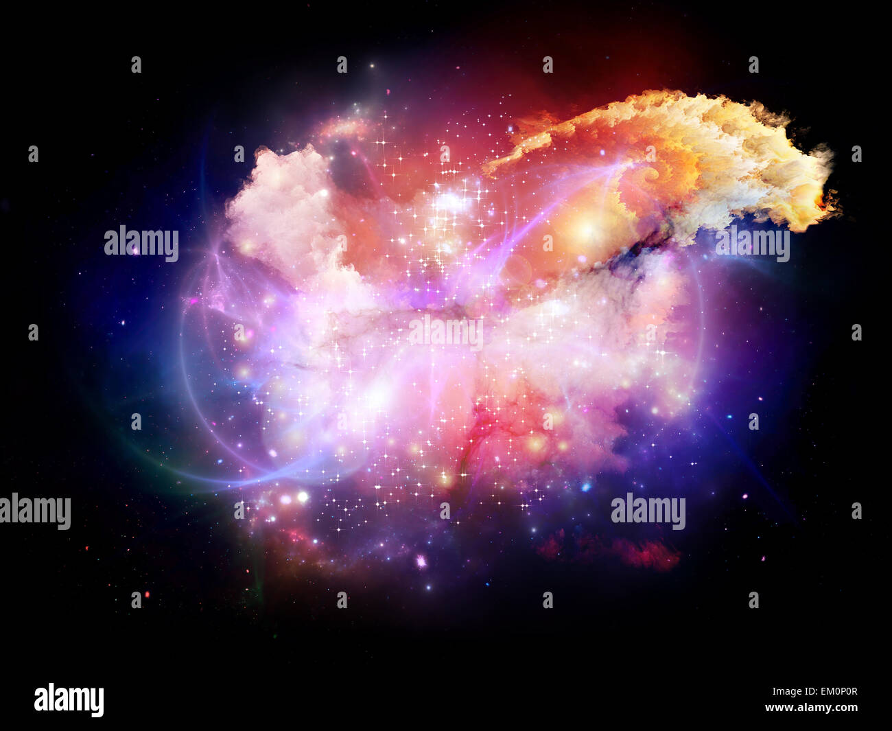 Lights of Design Nebulae Stock Photo - Alamy