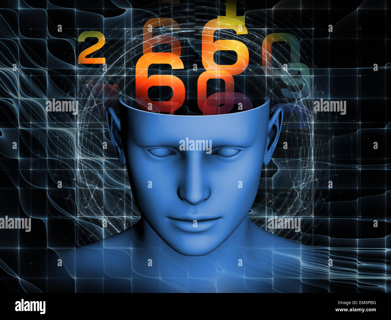 numbers-of-the-mind-stock-photo-alamy