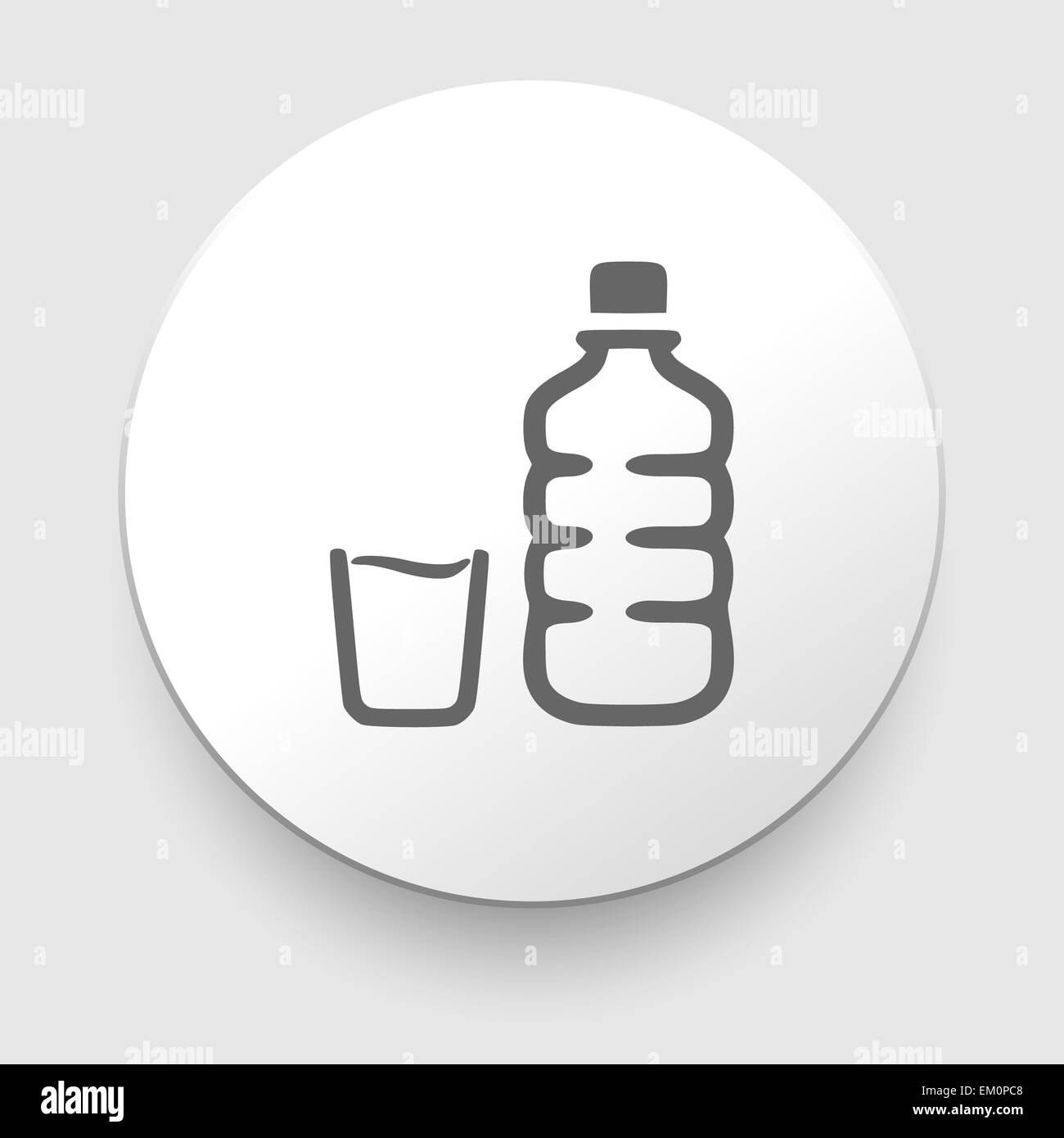 Transparent plastic glass drink Black and White Stock Photos & Images ...