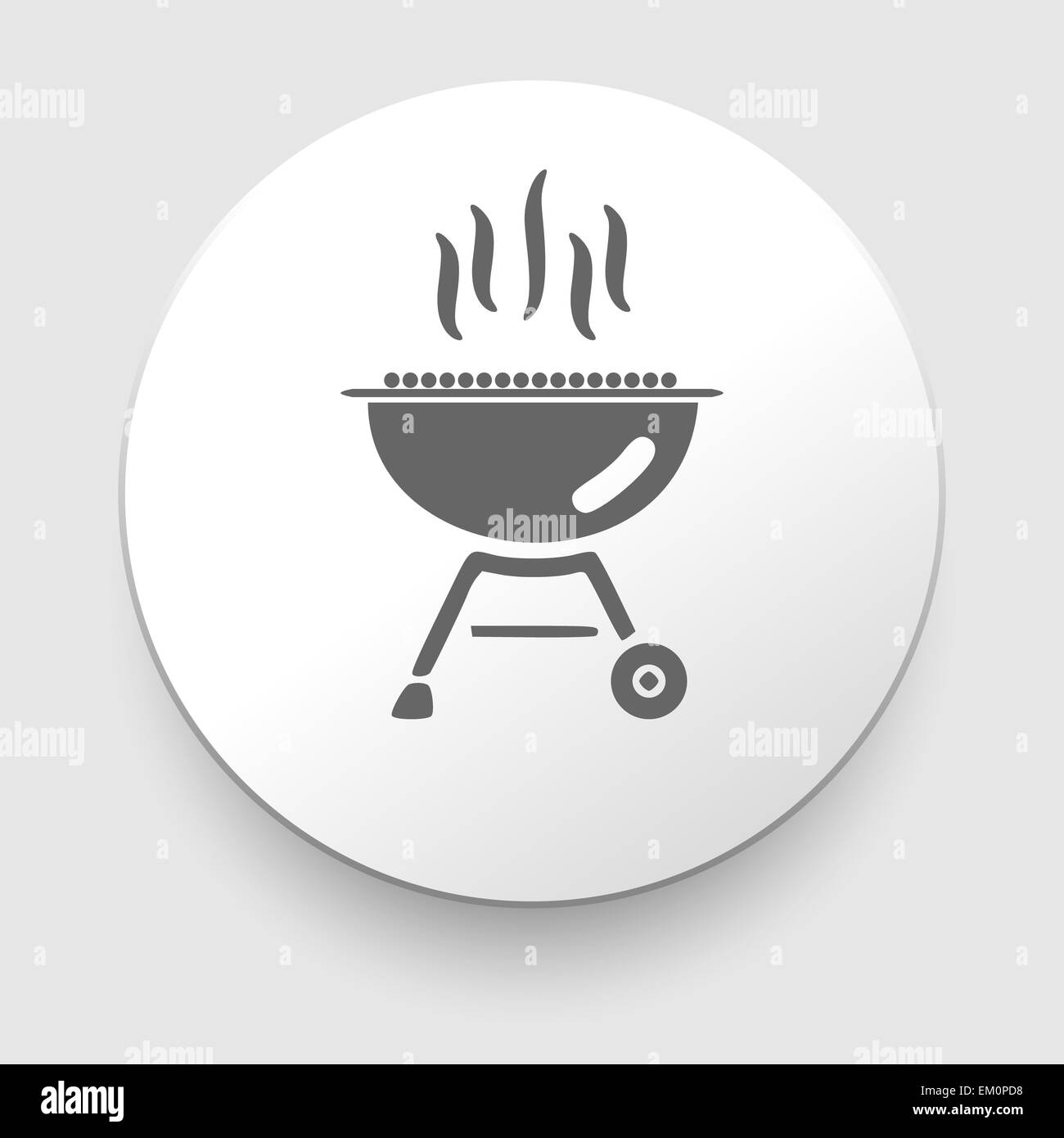 Grill and barbeque related vector icon Stock Photo