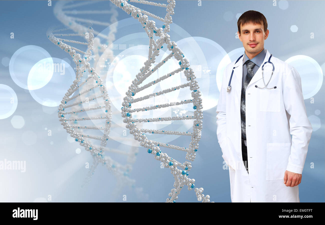 DNA strand illustration Stock Photo - Alamy