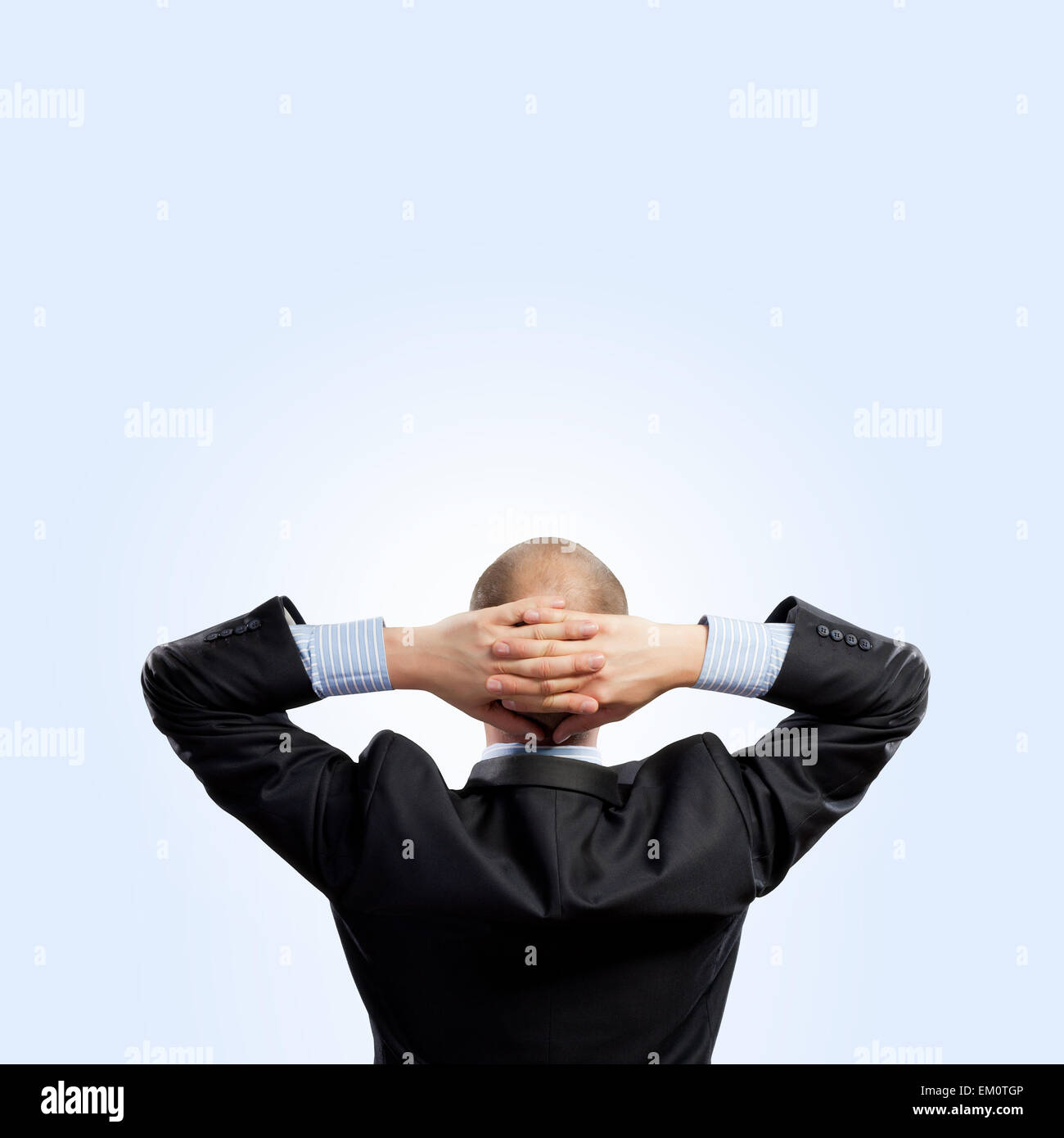 Back view of businessman Stock Photo - Alamy