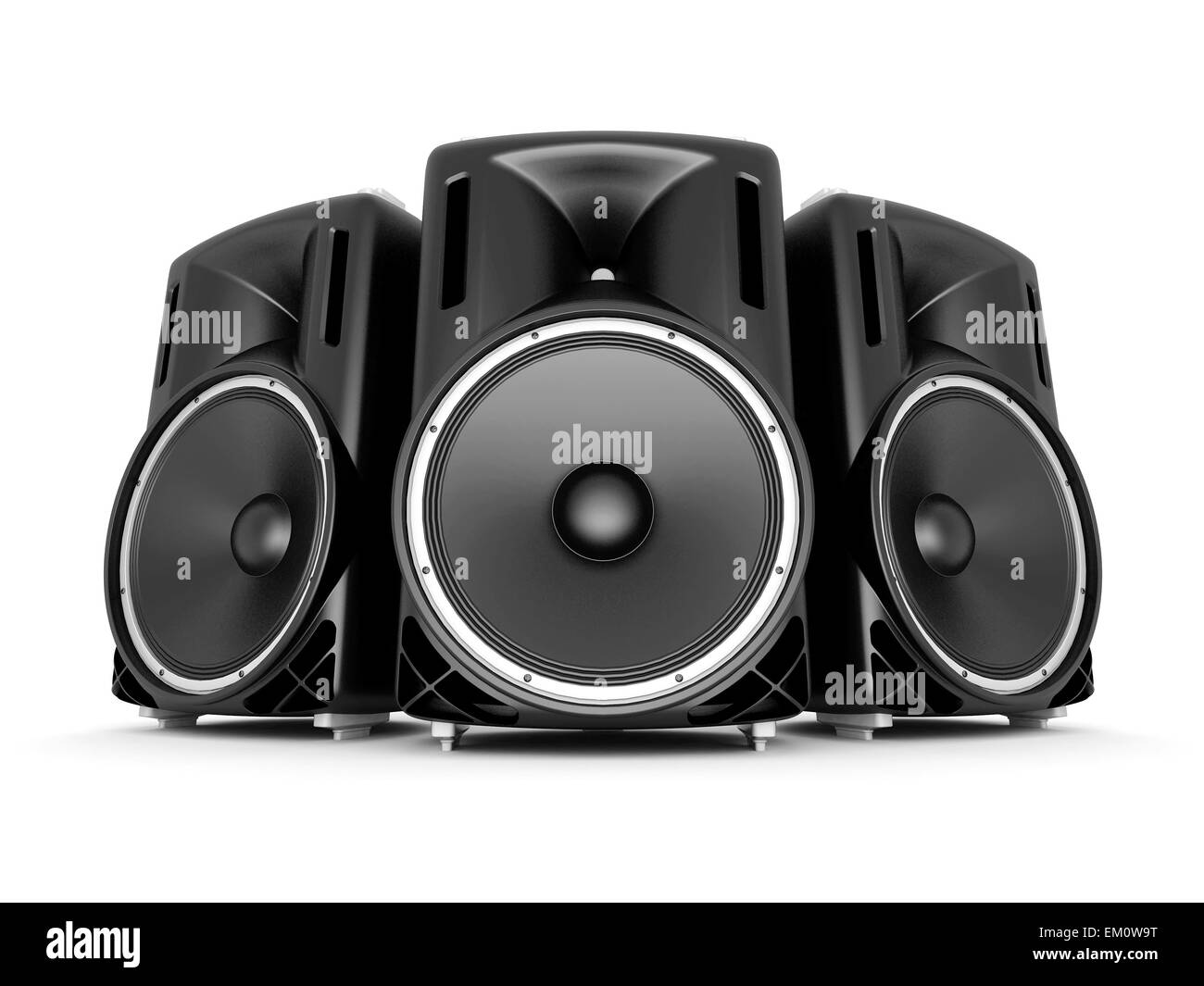 music speakers Stock Photo