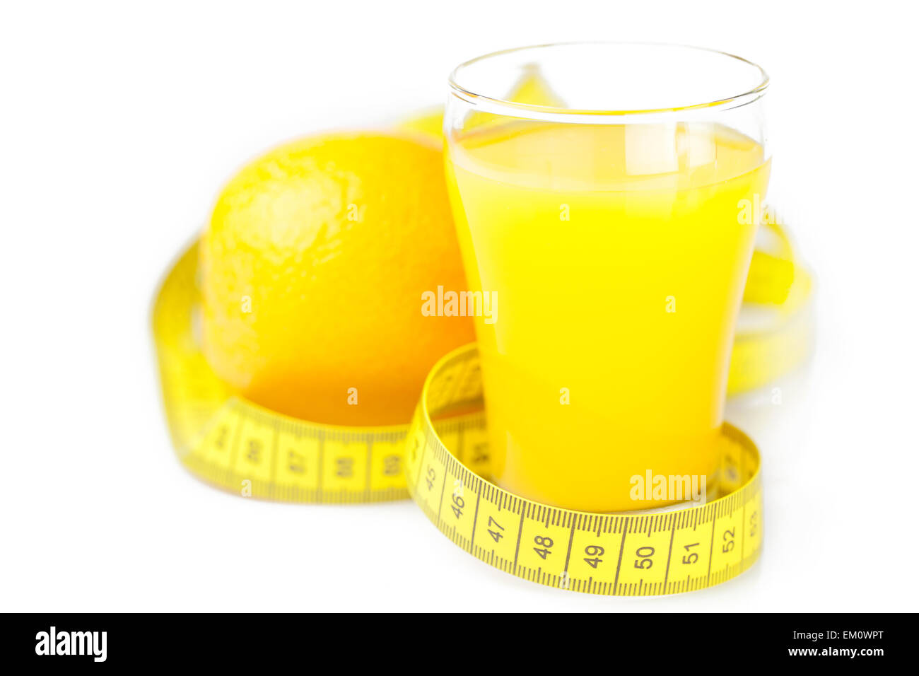 https://c8.alamy.com/comp/EM0WPT/measuring-tapeorange-and-a-glass-of-orange-juice-isolated-on-wh-EM0WPT.jpg