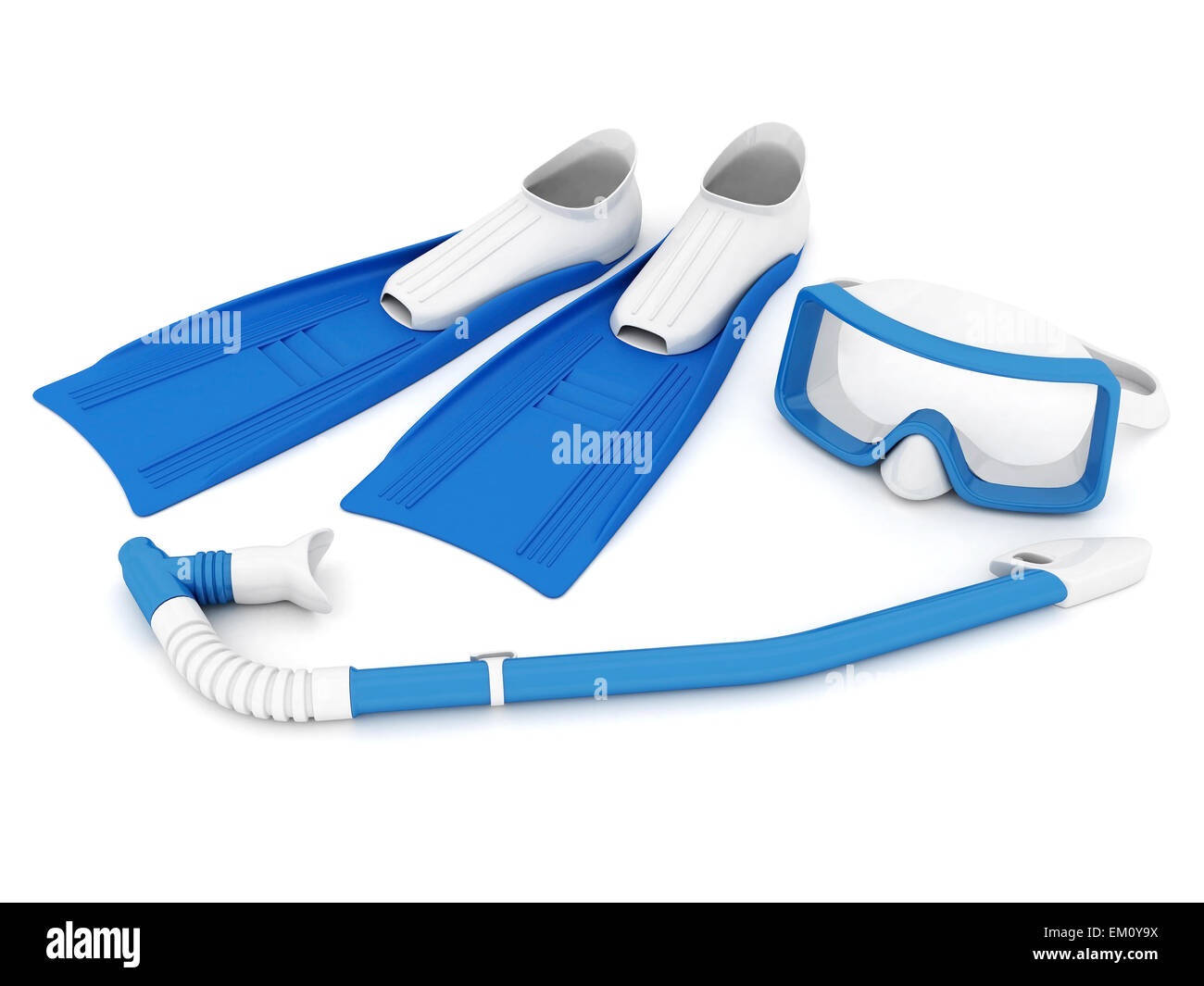 flippers, mask and snorkel Stock Photo Alamy