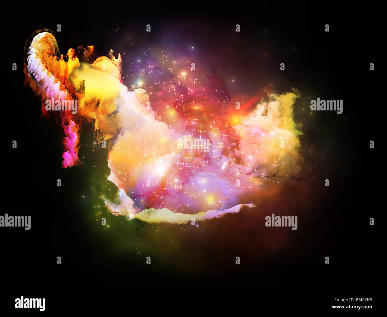 Lights of Design Nebulae Stock Photo - Alamy