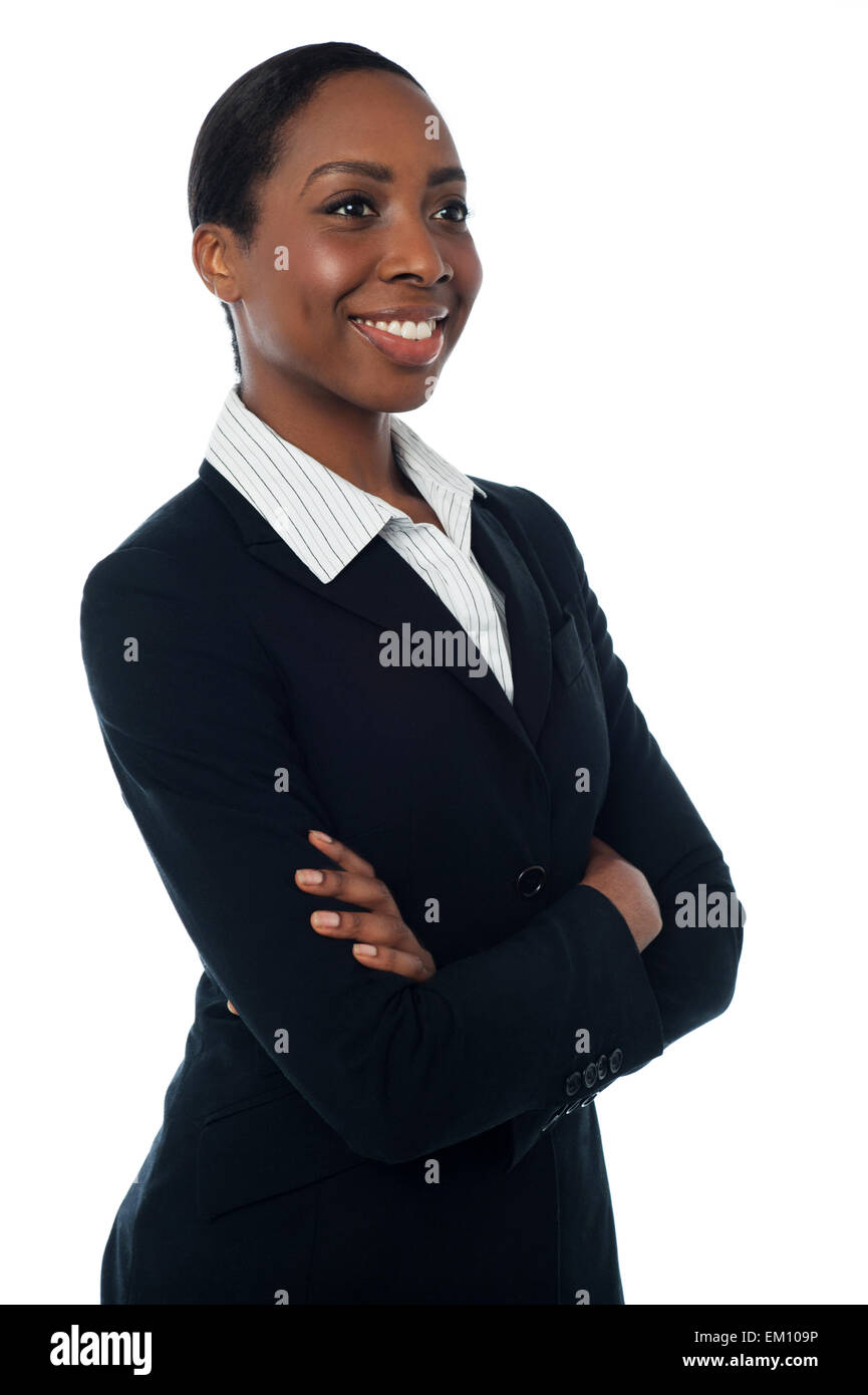 Confident black female manager hi-res stock photography and images - Alamy