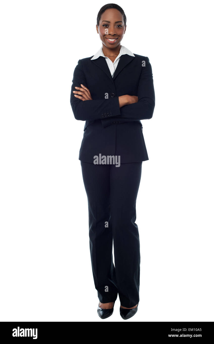 African businesswoman with arms crossed hi-res stock photography and ...