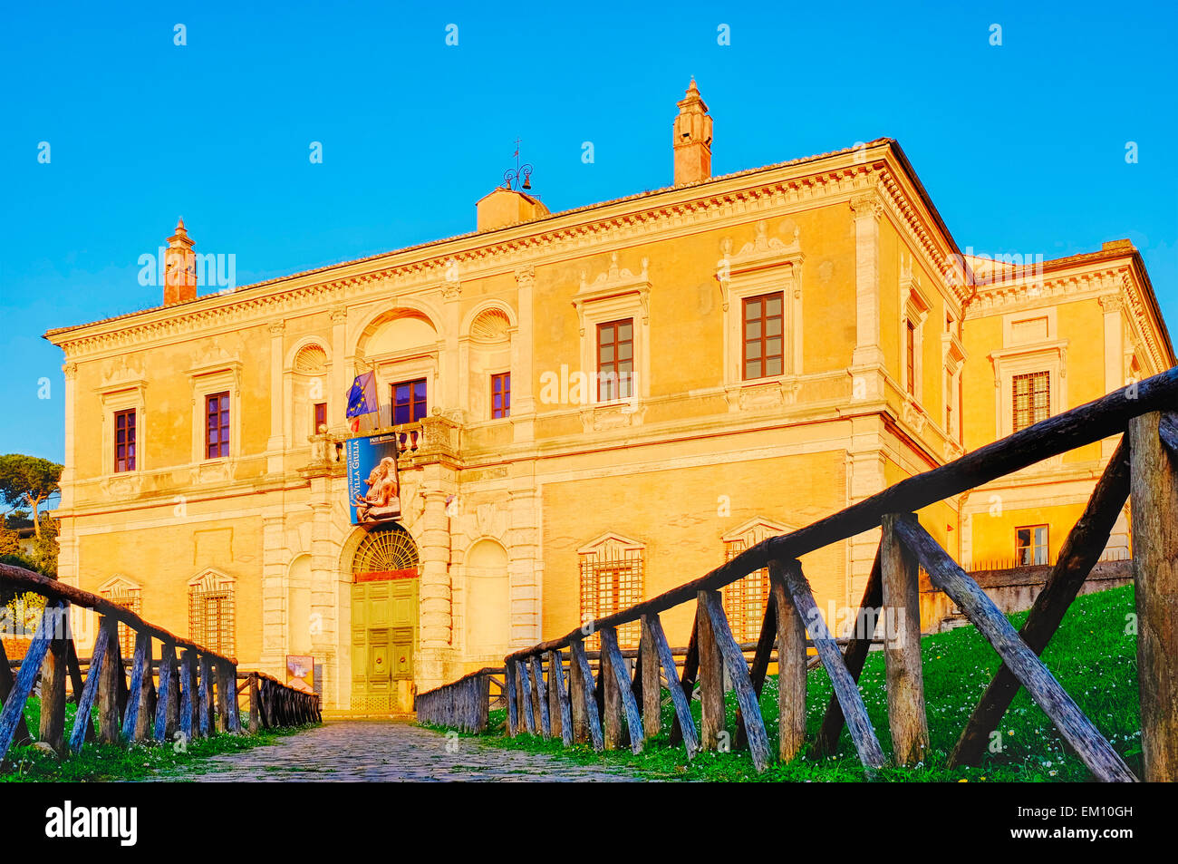 Villa Giulia, home of the Museo Nazionale Etrusco (National Etruscan Museum) , Rome Italy Stock Photo