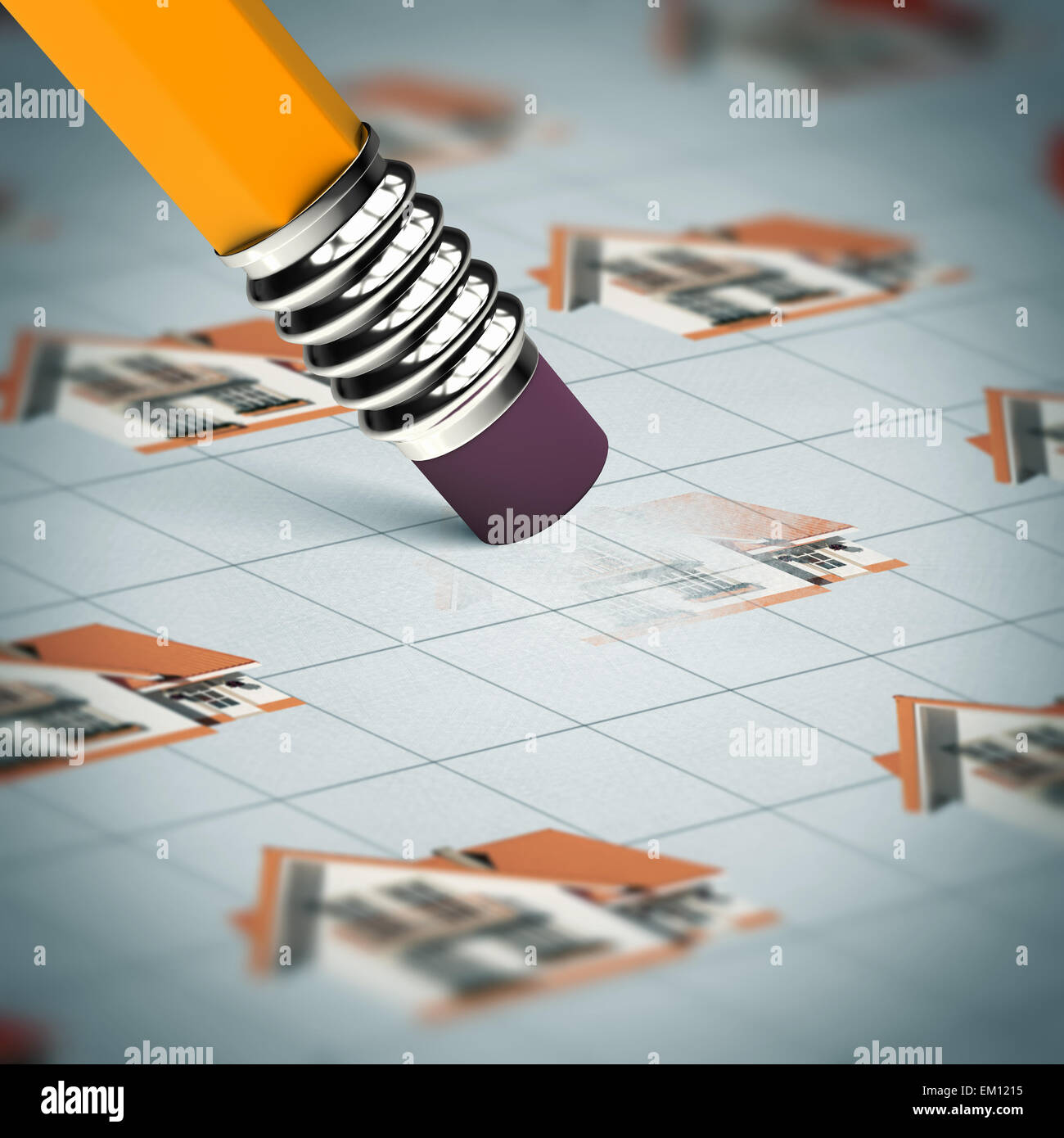 Pencil with rubber Stock Photo Alamy