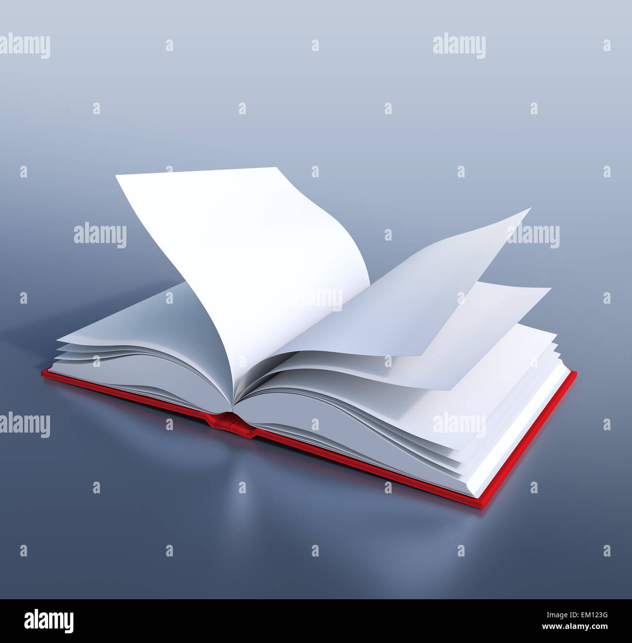 Old Open Book with Empty Pages Stock Image - Image of background,  isolation: 118507651