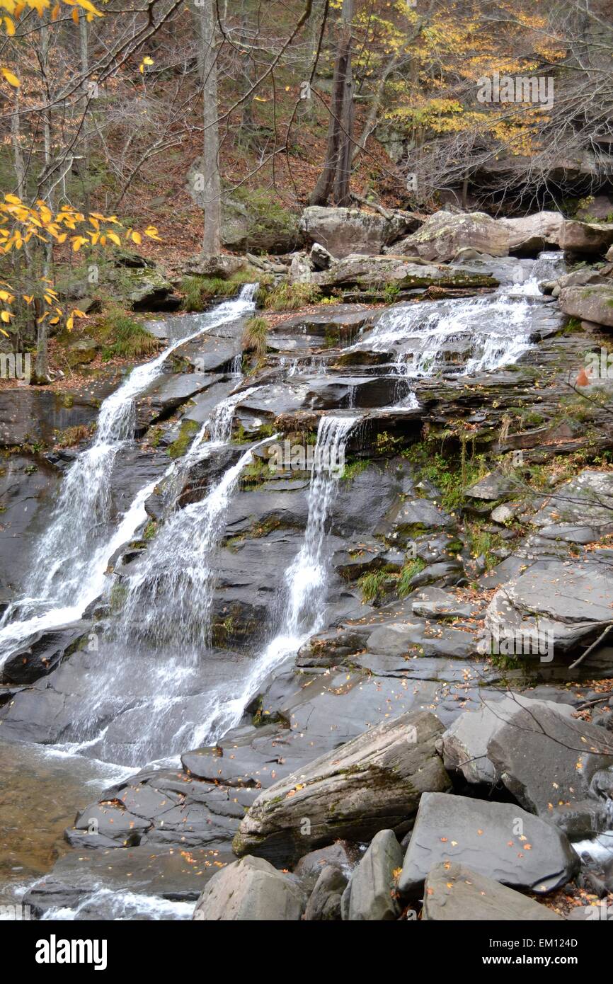 Waterfall at the Catskill mountain Stock Photo - Alamy