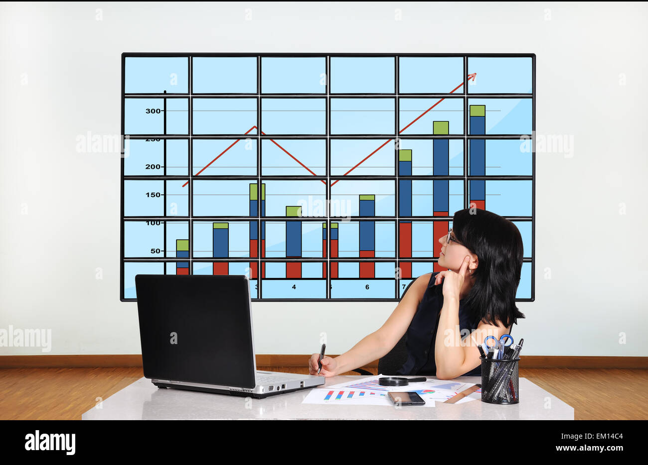 plasma with chart Stock Photo Alamy