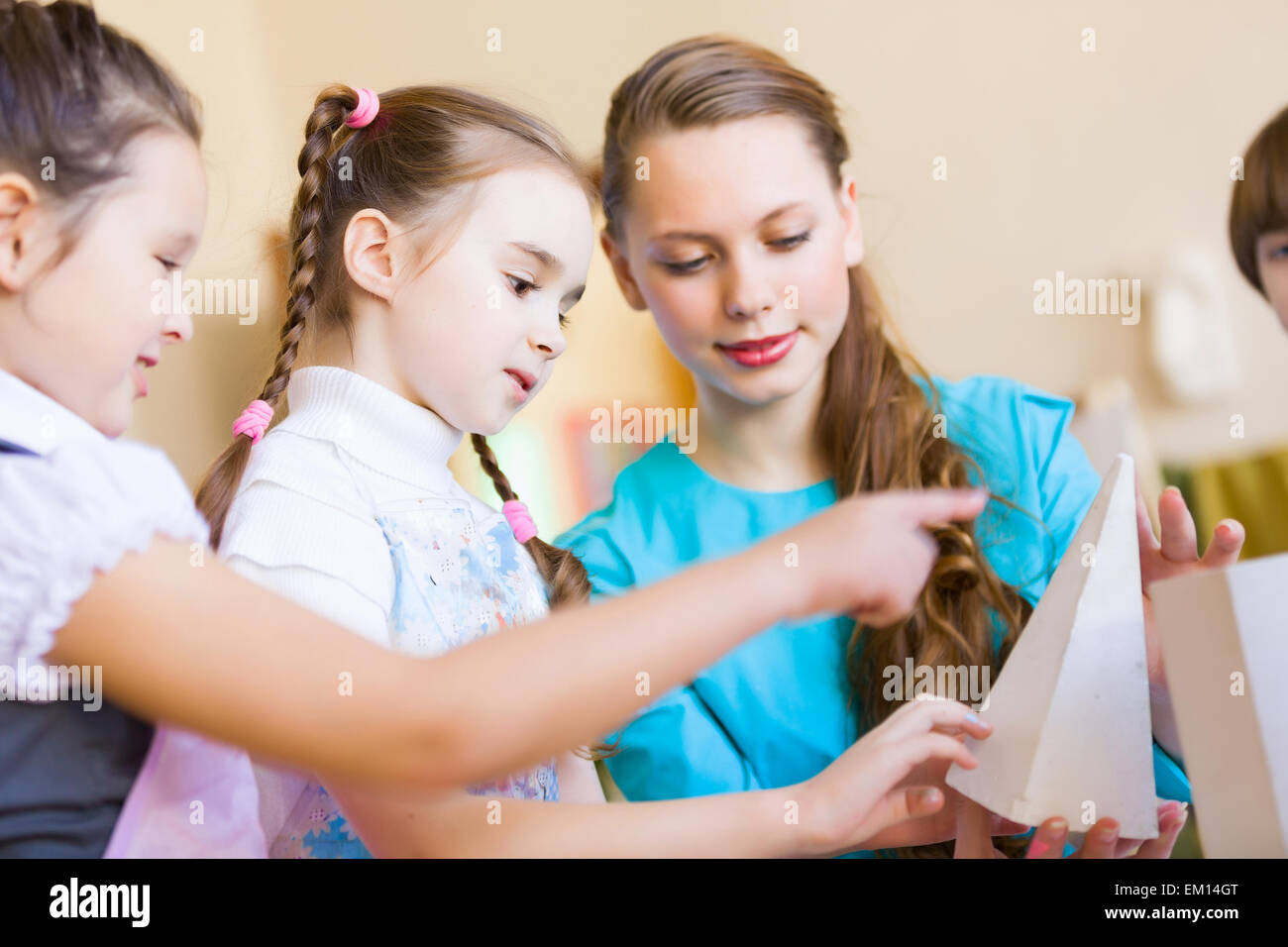 Children drawing and painting Stock Photo - Alamy