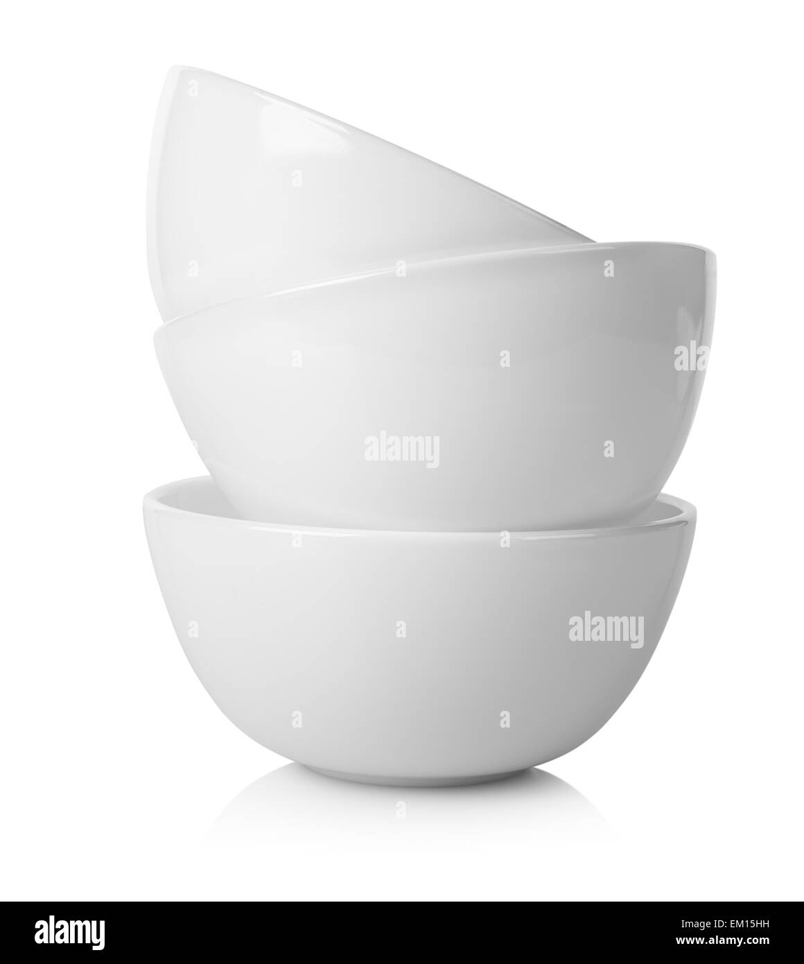 White round saucers Stock Photo Alamy