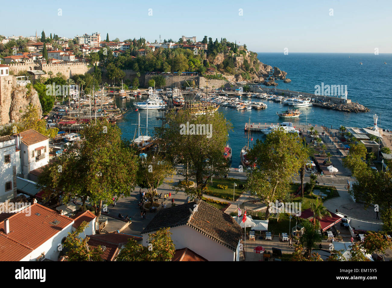 Türkei, Antalya, Altstadt, Hafen Stock Photo