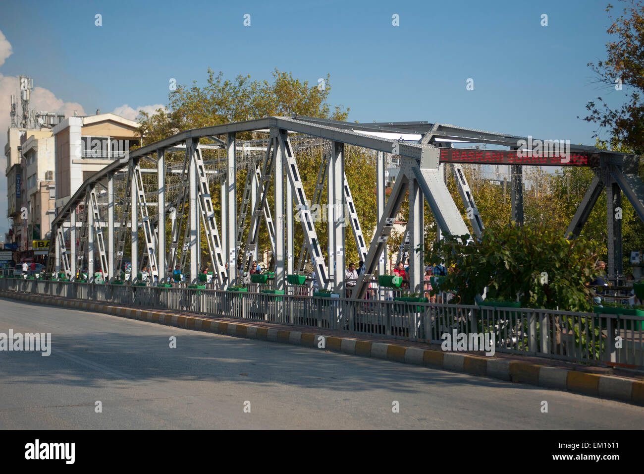 Türkei, Provinz Antalya, Manavgat, Brücke über den Manavgat-Cayi (Melas) Stock Photo