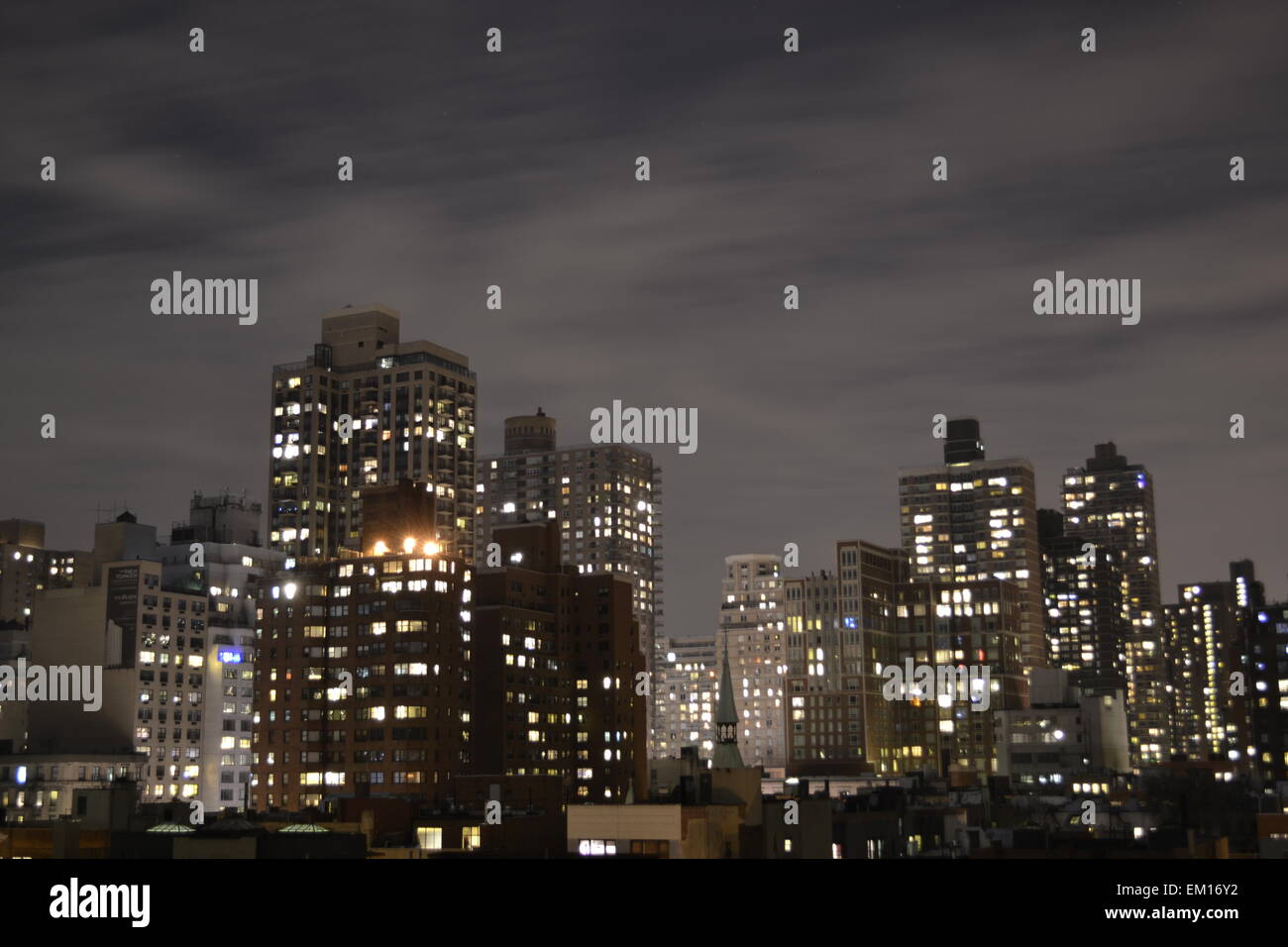 Picture taken facing north from a rooftop in the Upper East side of