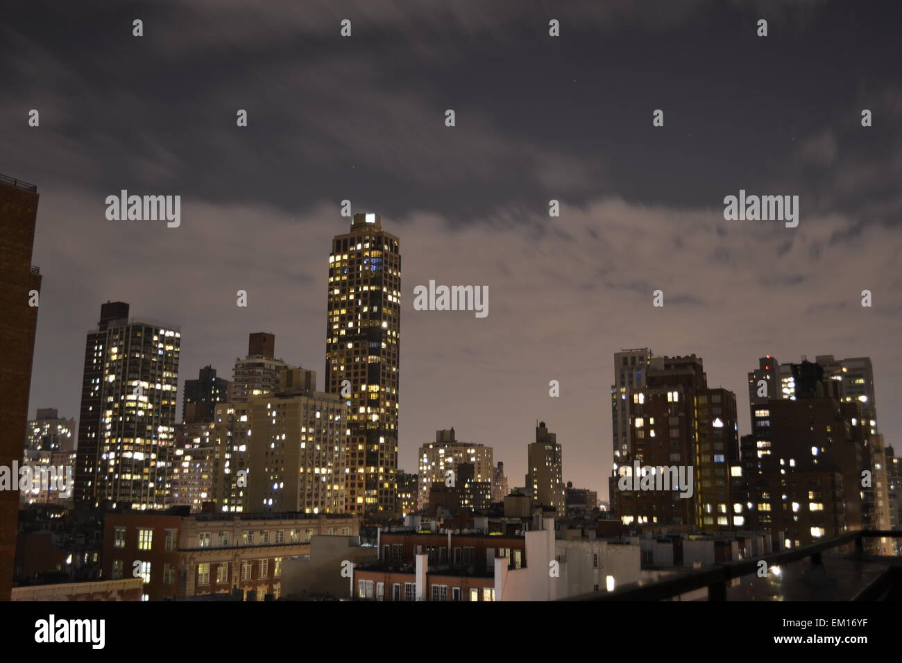 Picture taken facing north from a rooftop in the Upper East side of