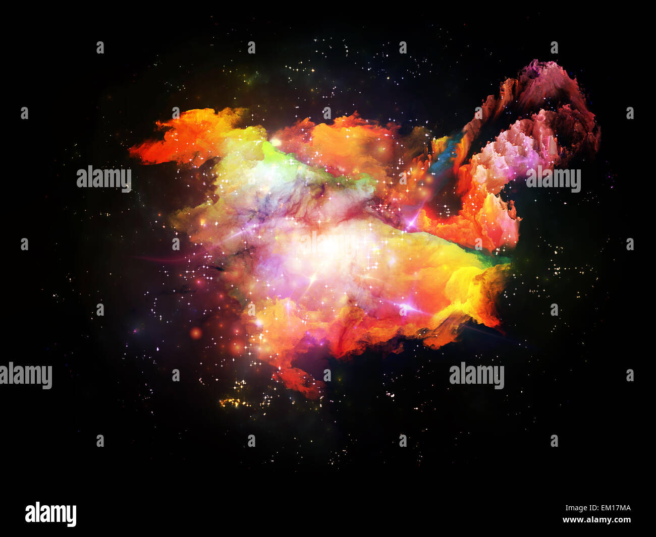 Lights of Design Nebulae Stock Photo - Alamy