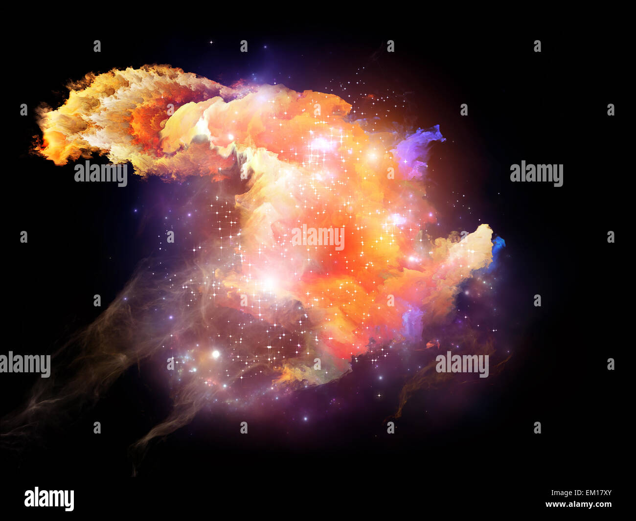 Lights of Design Nebulae Stock Photo - Alamy