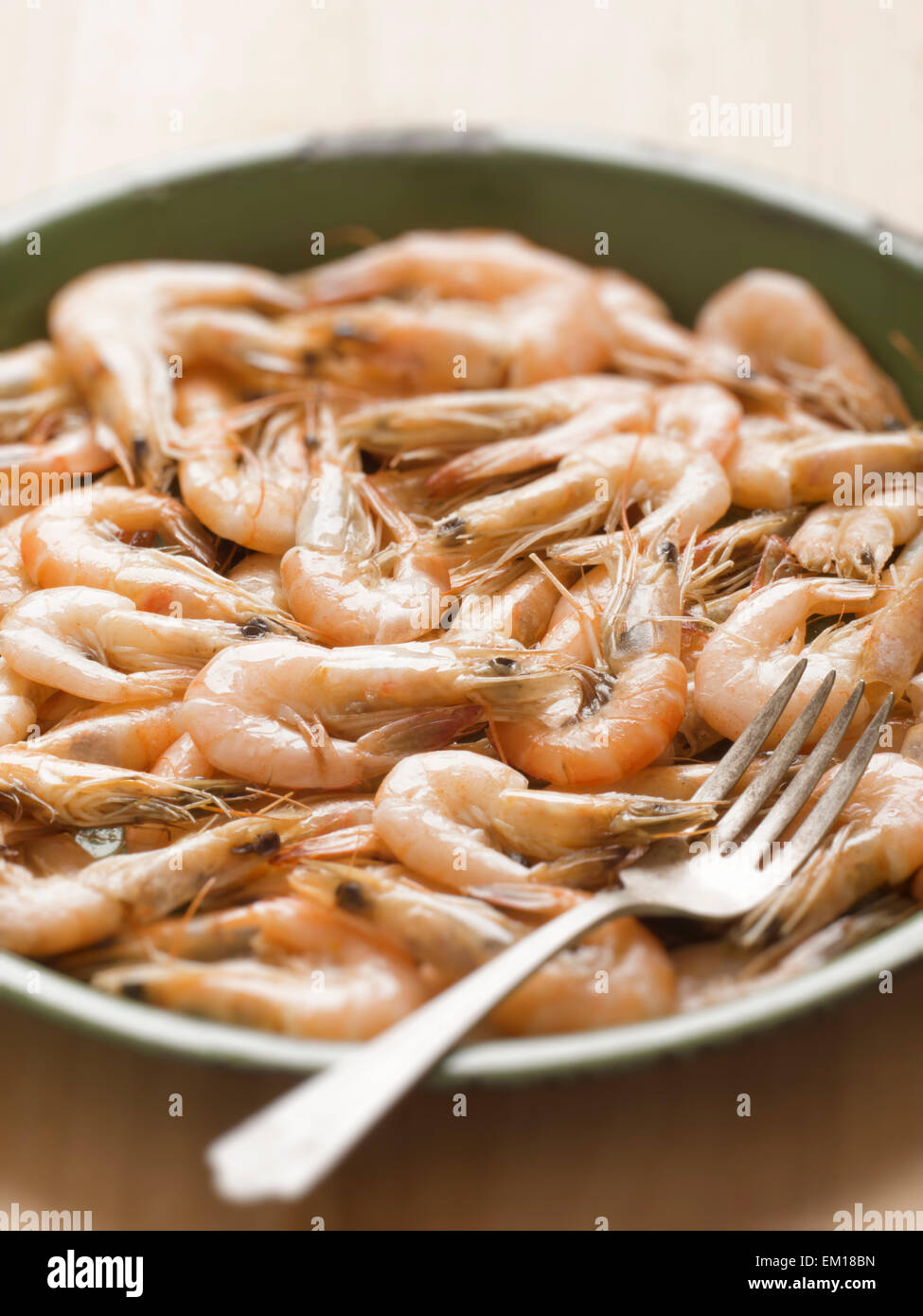 cooked shrimps Stock Photo