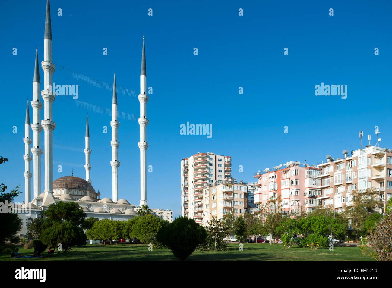 Türkei, Mersin, Hazreti Mugdad Mosque Stock Photo