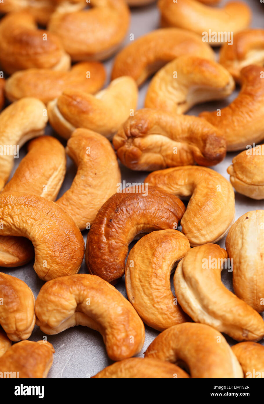 Roasted cashew nuts close up Stock Photo Alamy