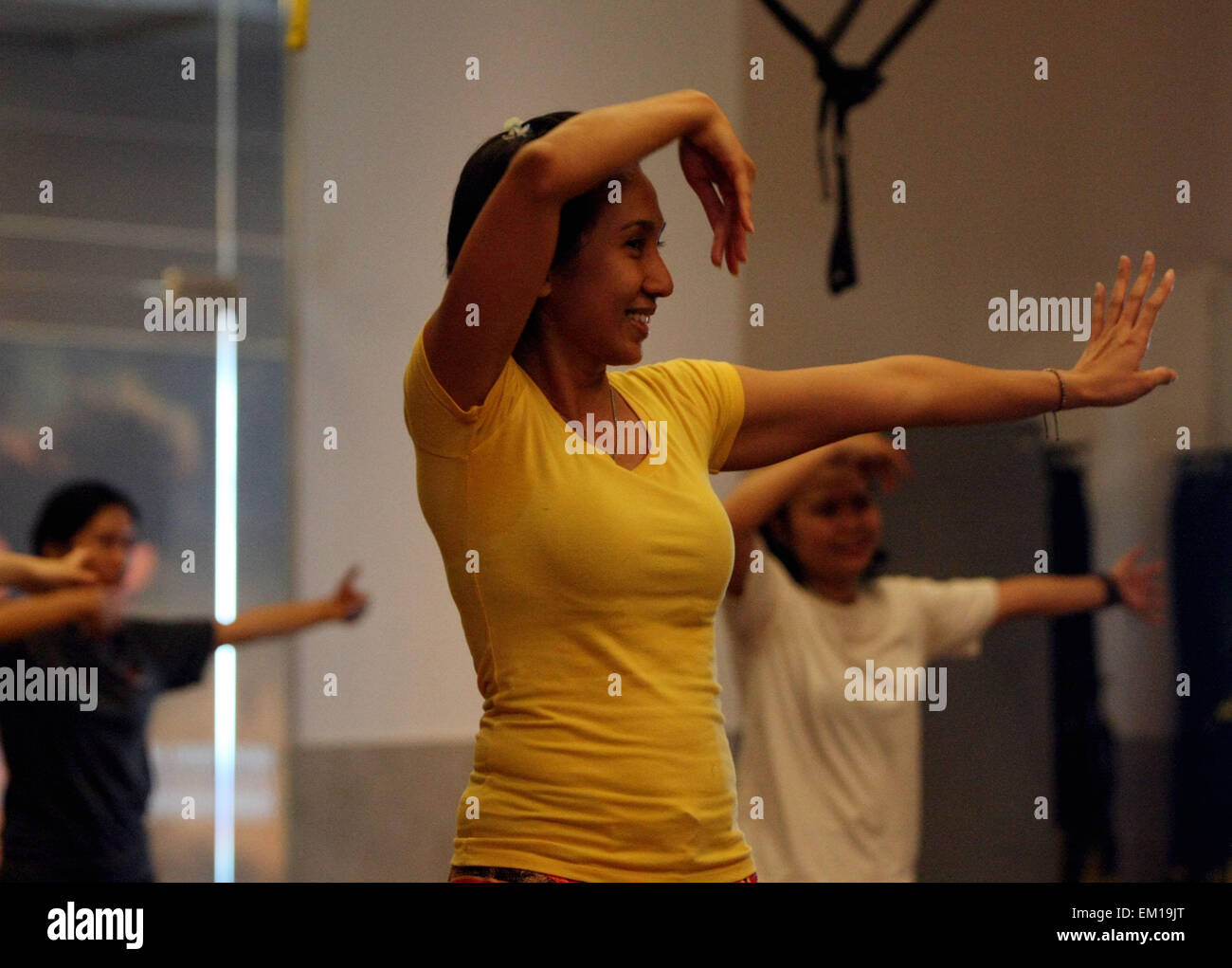 April 15, 2015 South Jakarta, Jakarta, Indonesia Zumba is a dance