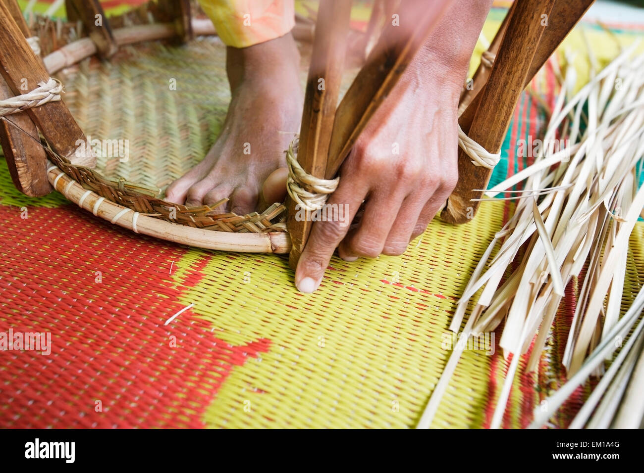 Indonesia,Basket Weaving,Banda Aceh Stock Photo