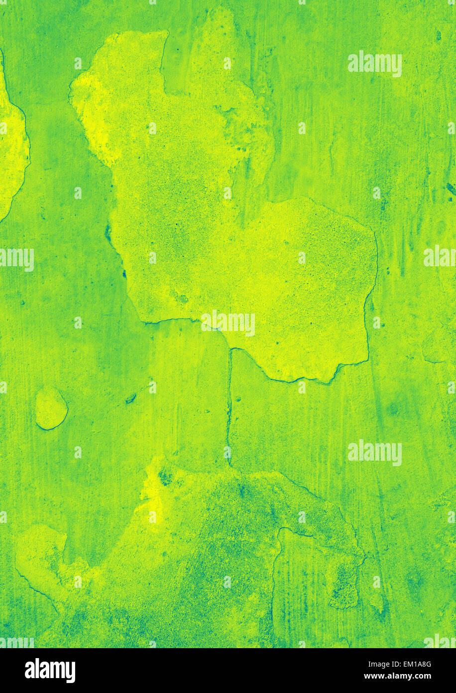 Grunge green and yellow painted wall Stock Photo - Alamy
