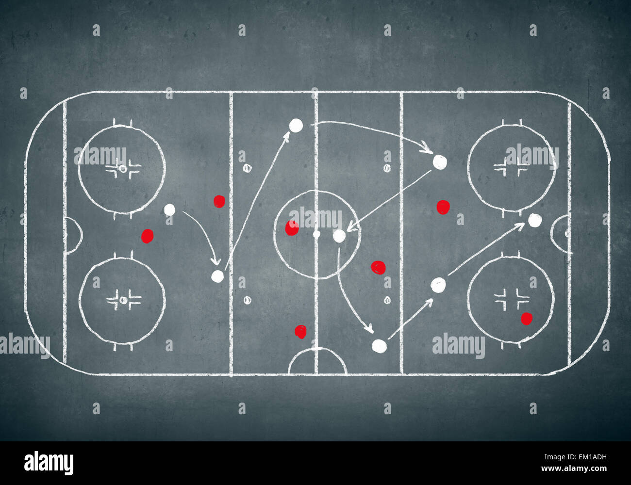 Hockey strategy plan Stock Photo Alamy