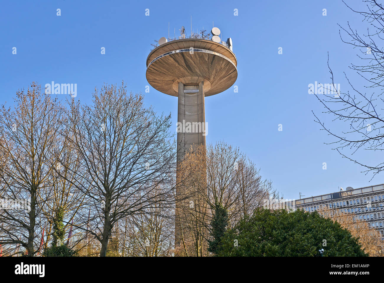 The Reyers Tour telecommunication tower of Belgian national television ...